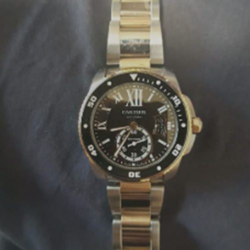 カリブル ドゥ　ダイバーブラック　文字盤