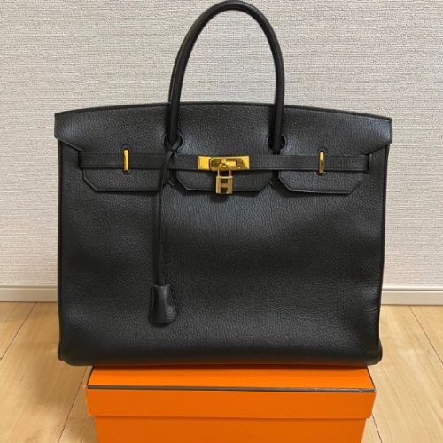 バーキン40 ゴールド金具　ブラック