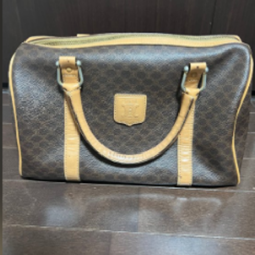 マカダム柄　ボストンバッグ