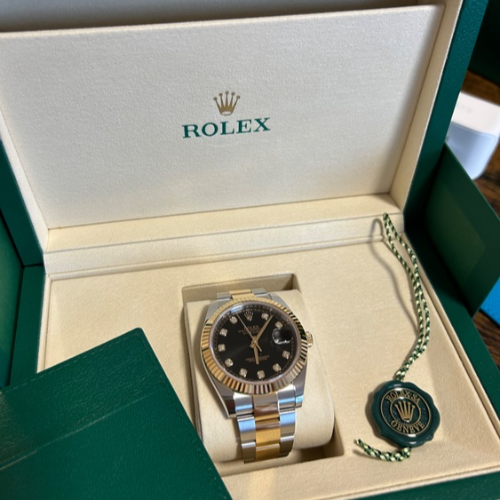 ロレックス デイトジャスト 126333G ダイヤモンドブラック フルーテッド