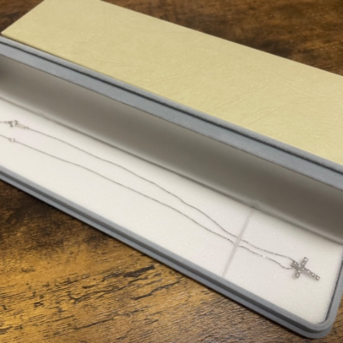 K18WGダイヤモンドネックレス