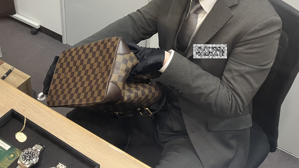 大黒屋 質渋谷買取センター_ルイヴィトン ダミエ ハムステッド PM N51209_底