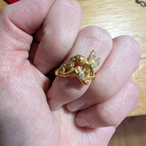 K18ダイヤモンドリング