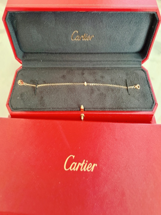 カルティエ ダムール ブレスレット、スモールモデル B6040300 ピンクゴールド