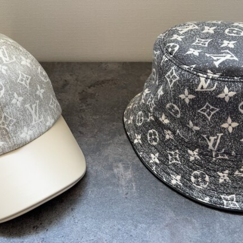 モノグラムキャップ、モノグラムデニムハット