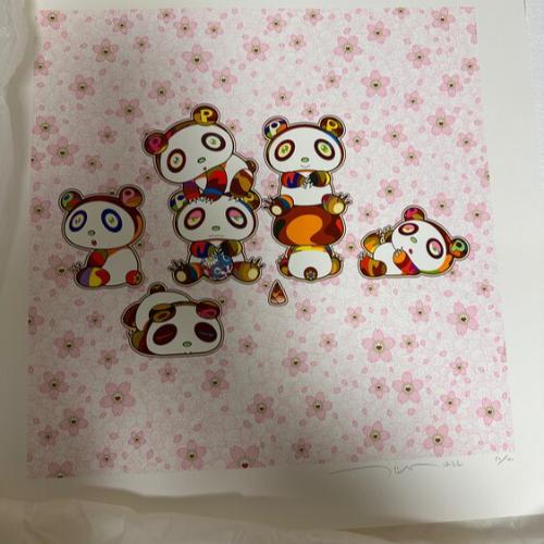 村上隆 パンダが群れてます！わーい！