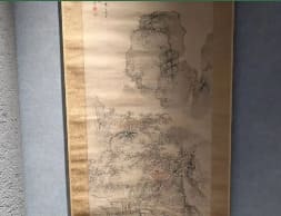 浦上春琴「秋景山水」