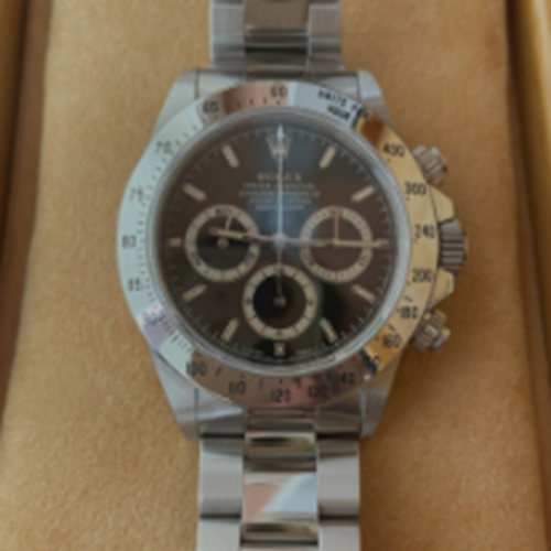 16520 ステンレス　黒文字盤