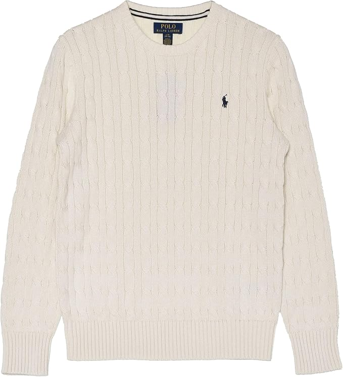 CABLE-KNIT CREW SWEATER 並行輸入品