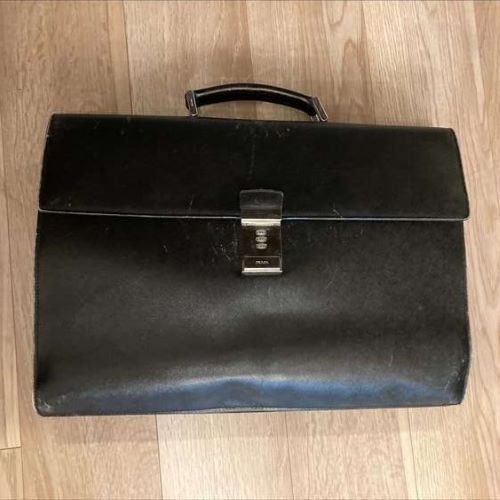 プラダ PRADA ビジネスバッグ - サフィアーノレザー 黒