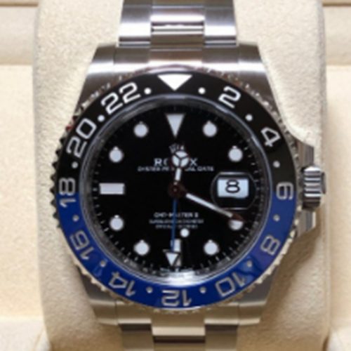 GMTマスターⅡ ブルー／ブラック　オイスター３列
