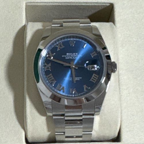 ロレックス デイトジャスト41mm 126300 アズーロブルー