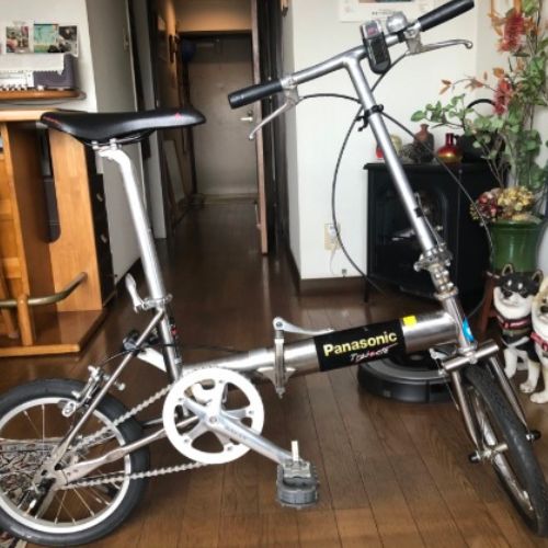 チタン製折り畳み自転車