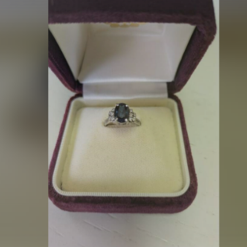 プラチナサファイヤリング