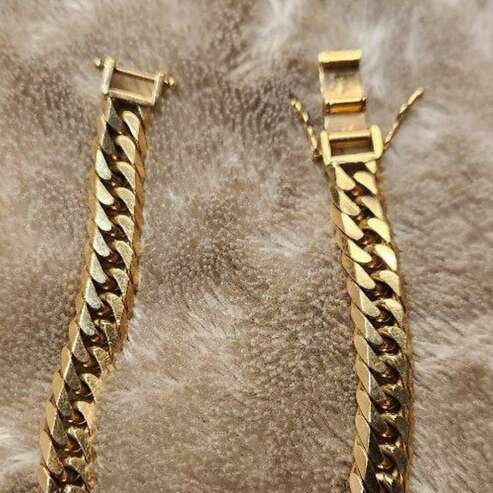 K18 6面ダブル 50g/20cm 喜平 ブレスレット 18金 ゴールド