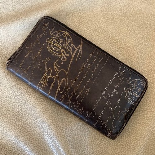 ベルルッティ　長財布　金銀Wパティーヌ