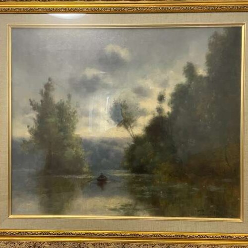 水辺の風景(ボート)