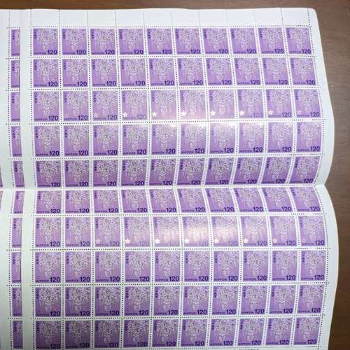 120円切手ｘ8シート（800枚）