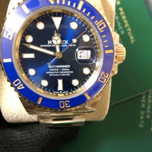 サブマリーナ デイト ブルー YG