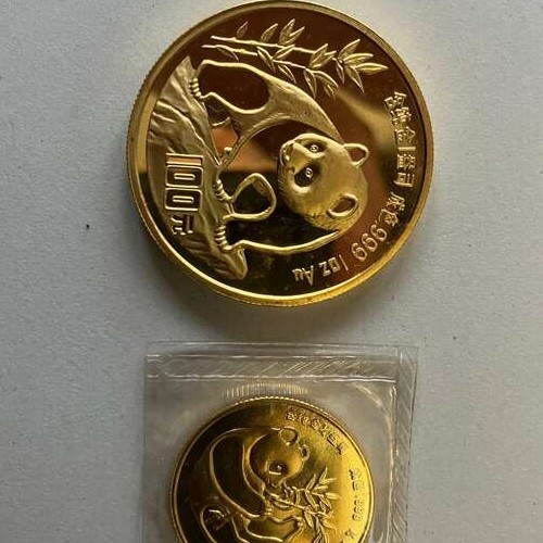 パンダ金貨　１オンス　1989/1990/1986/1994/1988　各1枚