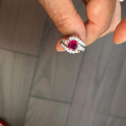 ルビーとダイヤの指輪