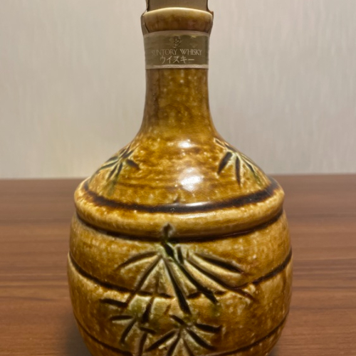 サントリー山崎12年 黄瀬戸 竹文徳利瓶