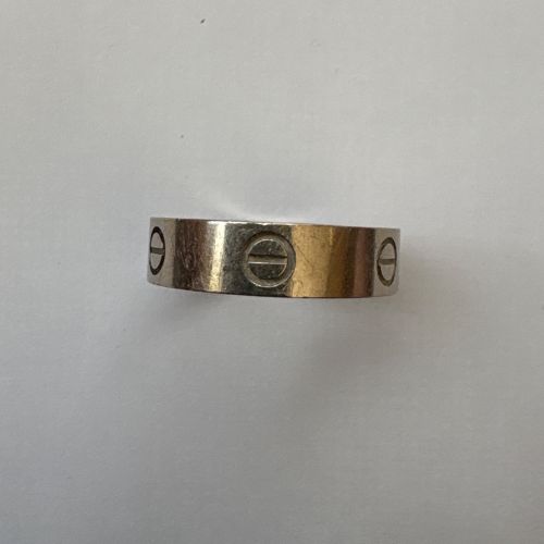 カルティエk18WGラブリング　7g