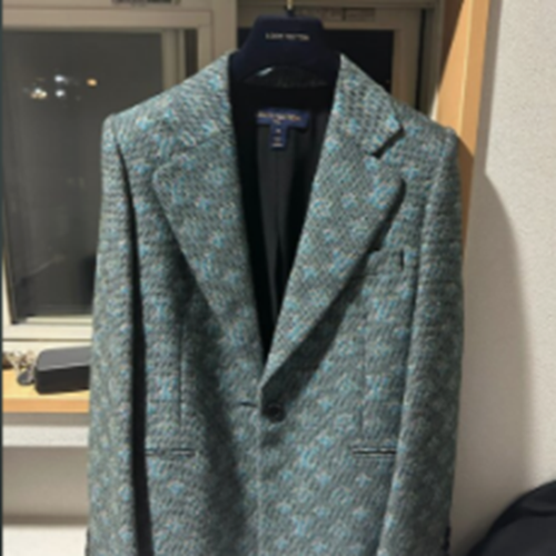 ルイヴィトン 19年 ウール テーラードジャケット 36 レディース グリーン