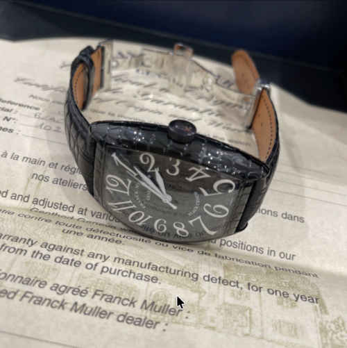 フランクミュラー FRANCK MULLER 8880SCBLKCRO トノー（トノウカーベックス）