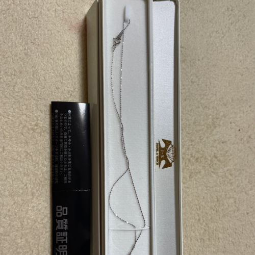 K18ホワイトゴールドダイヤモンドネックレス