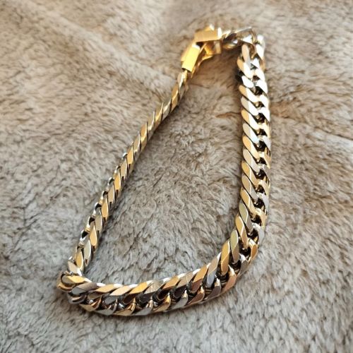 田中貴金属k18＆pt850ブレスレット