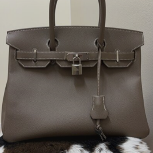 エルメス　バーキン　30　エトゥープ　エプソン　シルバー金具　D刻印 付属