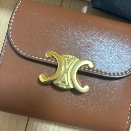 スモール フラップウォレット トリオンフ / シャイニースムースラムスキン