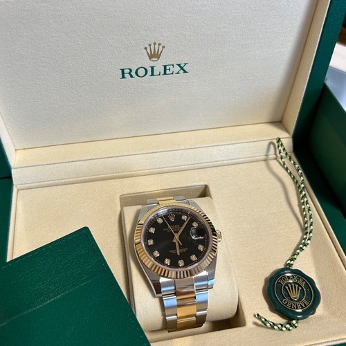 ロレックス デイトジャスト 126333G ダイヤモンドブラック フルーテッド