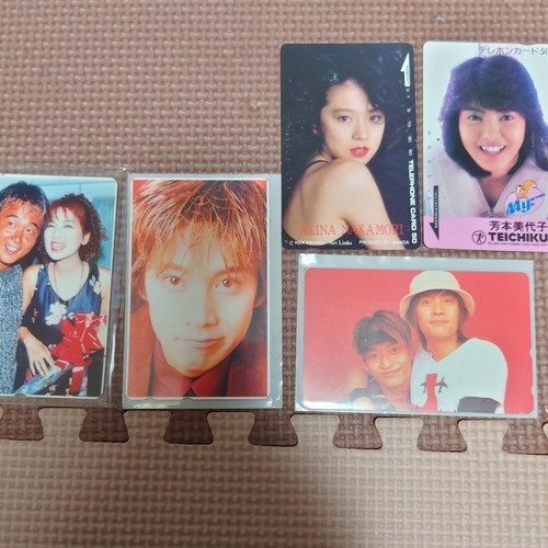 アイドルテレカSMAP中居香取１枚中居１枚中森明菜１枚チューブ前田１枚芳本美代1