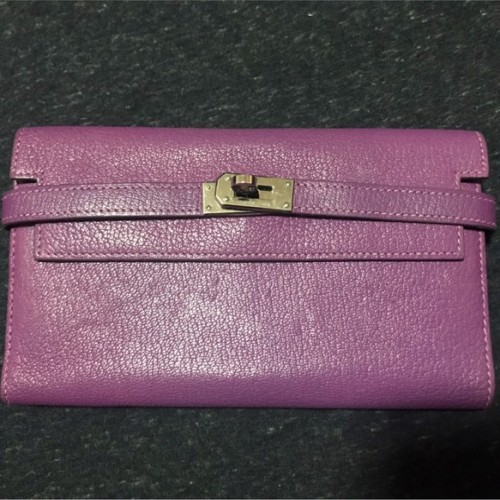 エルメス ケリーウォレット □L パルム シェーブル 2008年