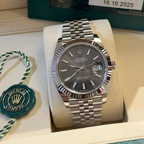 デイトジャスト41、スレート、フルーテットベゼル、ジュビリーブレス