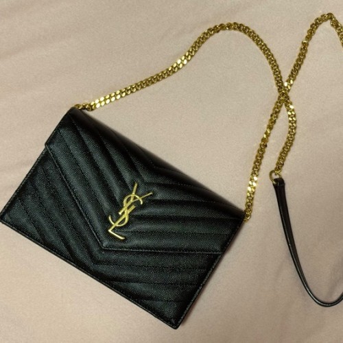 サンローラン ショルダーバッグ カサンドラ エンベロープ チェーンウォレット