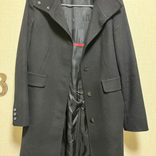 マックスマーラ スタジオ ハーフコート ブラック