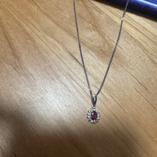 ルビーダイヤモンドプラチナネックレス