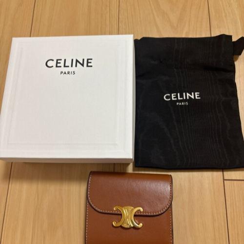 スモール フラップウォレット トリオンフ / シャイニースムースラムスキン