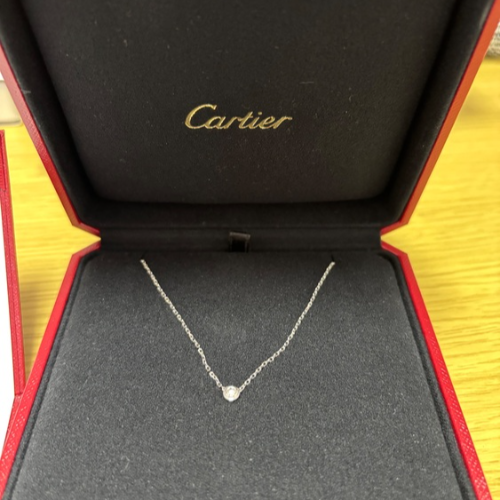 Cartierダムールネックレス smホワイトゴールド