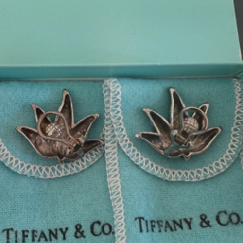 ティファニー イヤリング ロータスリーフ