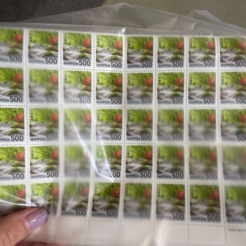 500円切手2シート(200枚)
