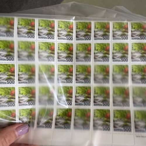 500円切手2シート(200枚)