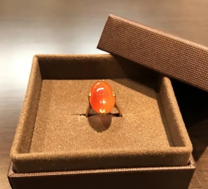 K18 石付き リング