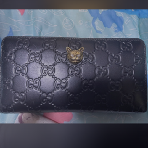 GUCCI　リネアキャット　ジップアラウンドウォレット