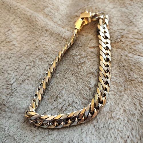 田中貴金属k18＆pt850ブレスレット