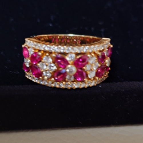 ルビー、ダイヤ　18金指輪