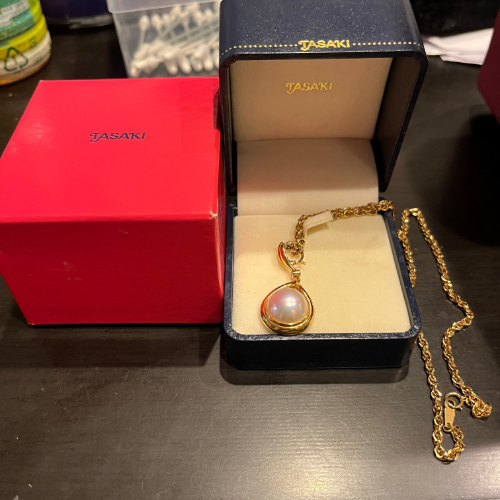 18金 タサキ パールペンダント